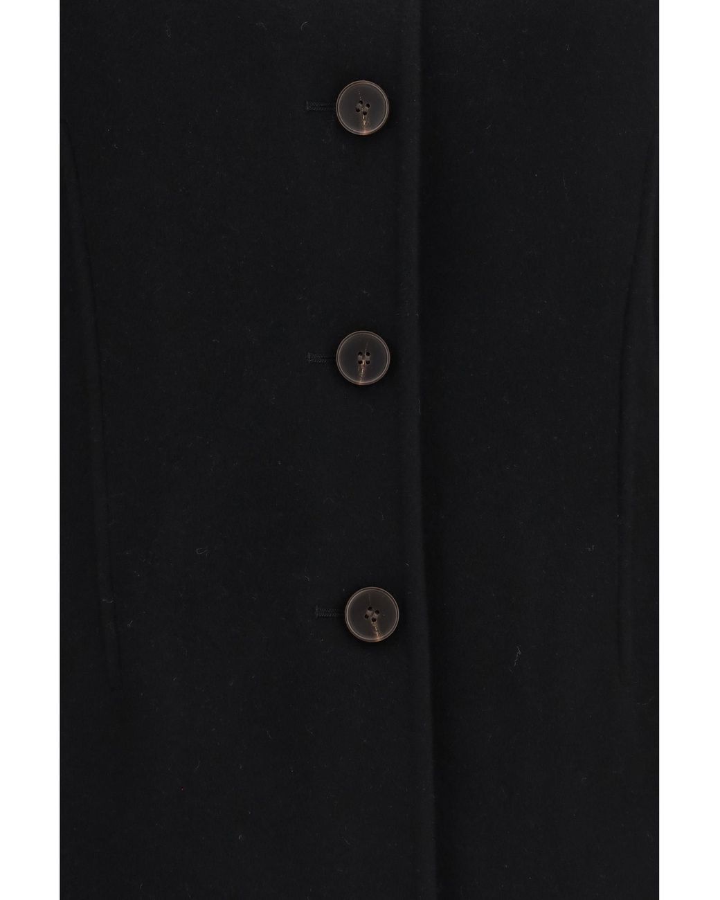 Rohe Black Jacket Sculptural Oversized-Sleeve