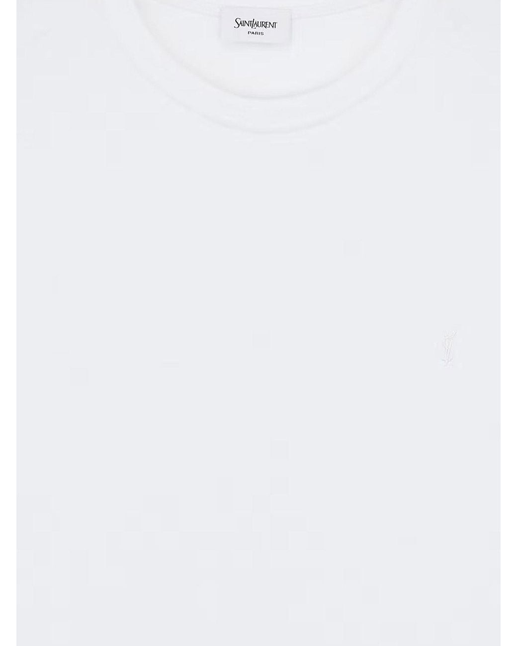 Saint Laurent White Certified Cotton T-Shirt for men