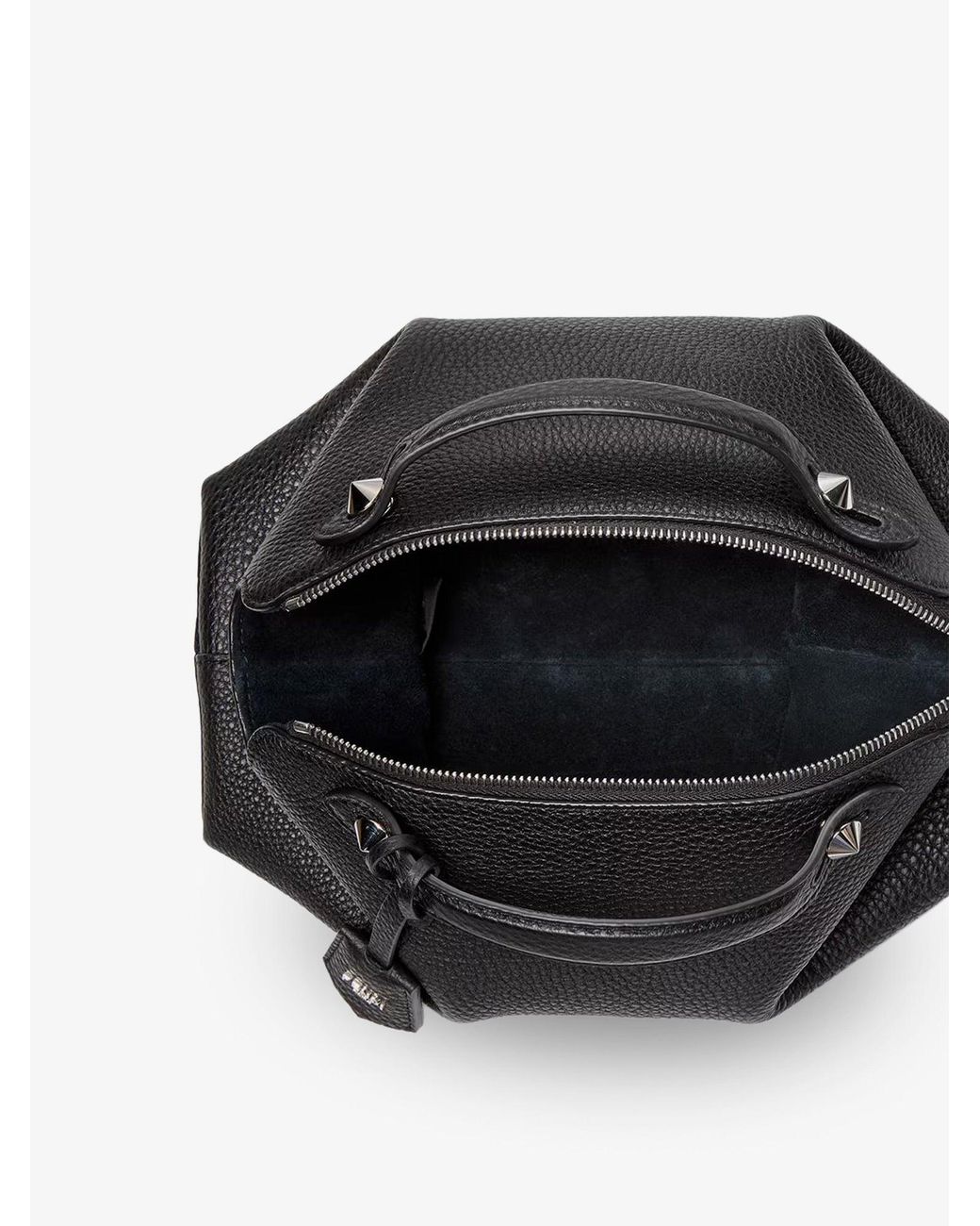Fendi Black By The Way Soft Boston Bag With Shoulder Strap