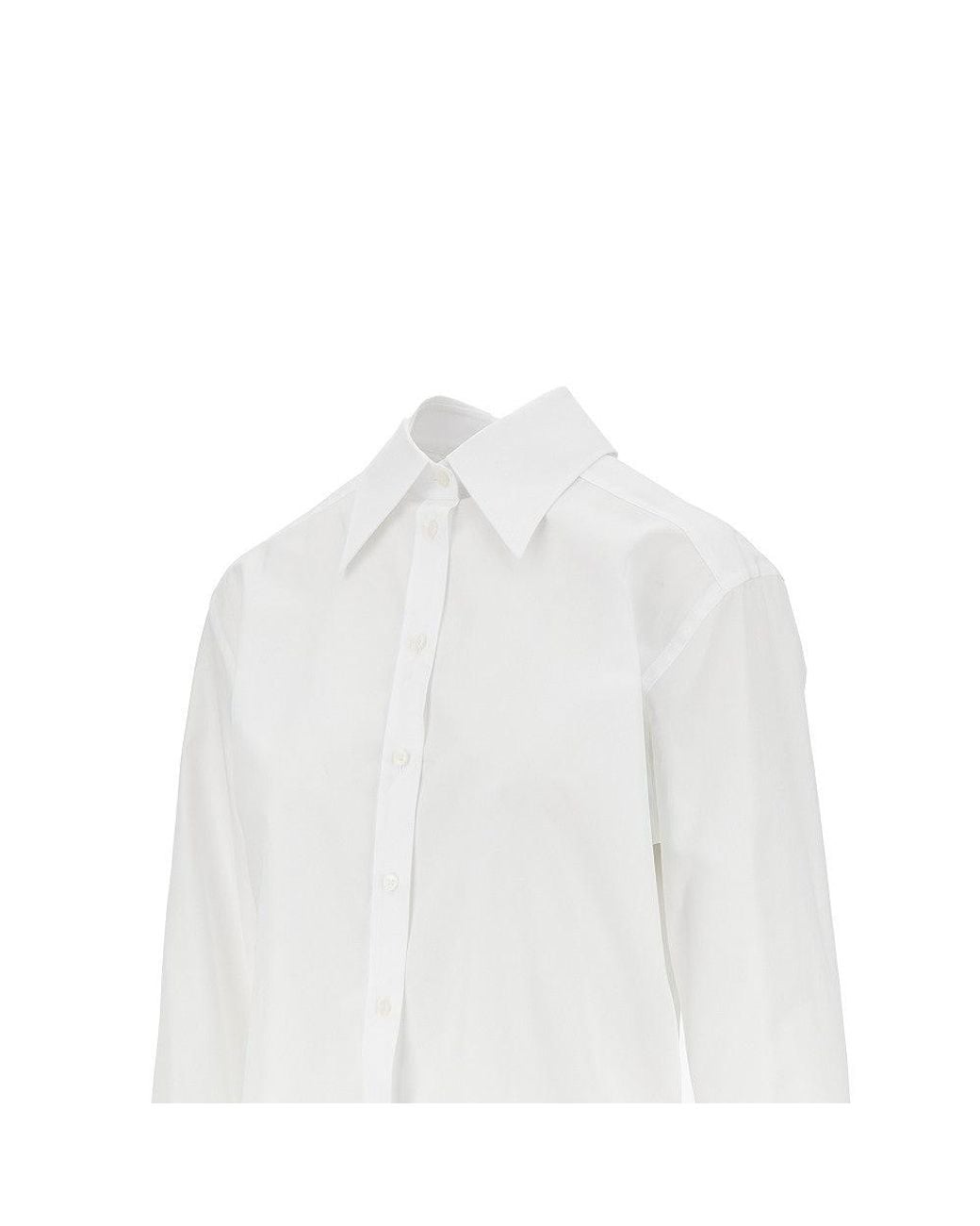 Dolce & Gabbana White Specular Construction Poplin Shirt