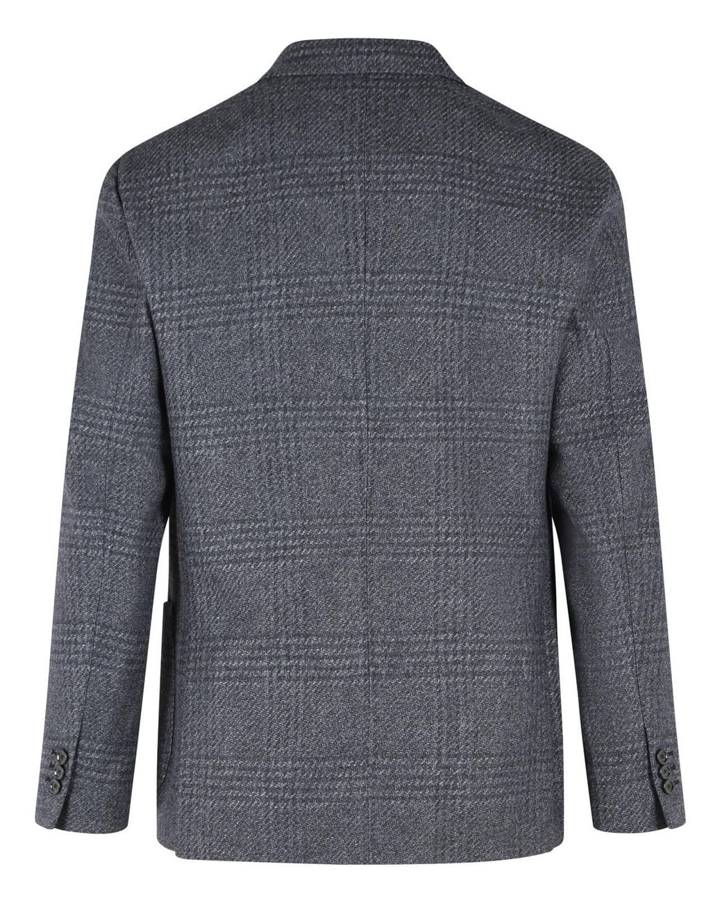 Lardini Blue 'Roma' Wool Blend Jacket for men