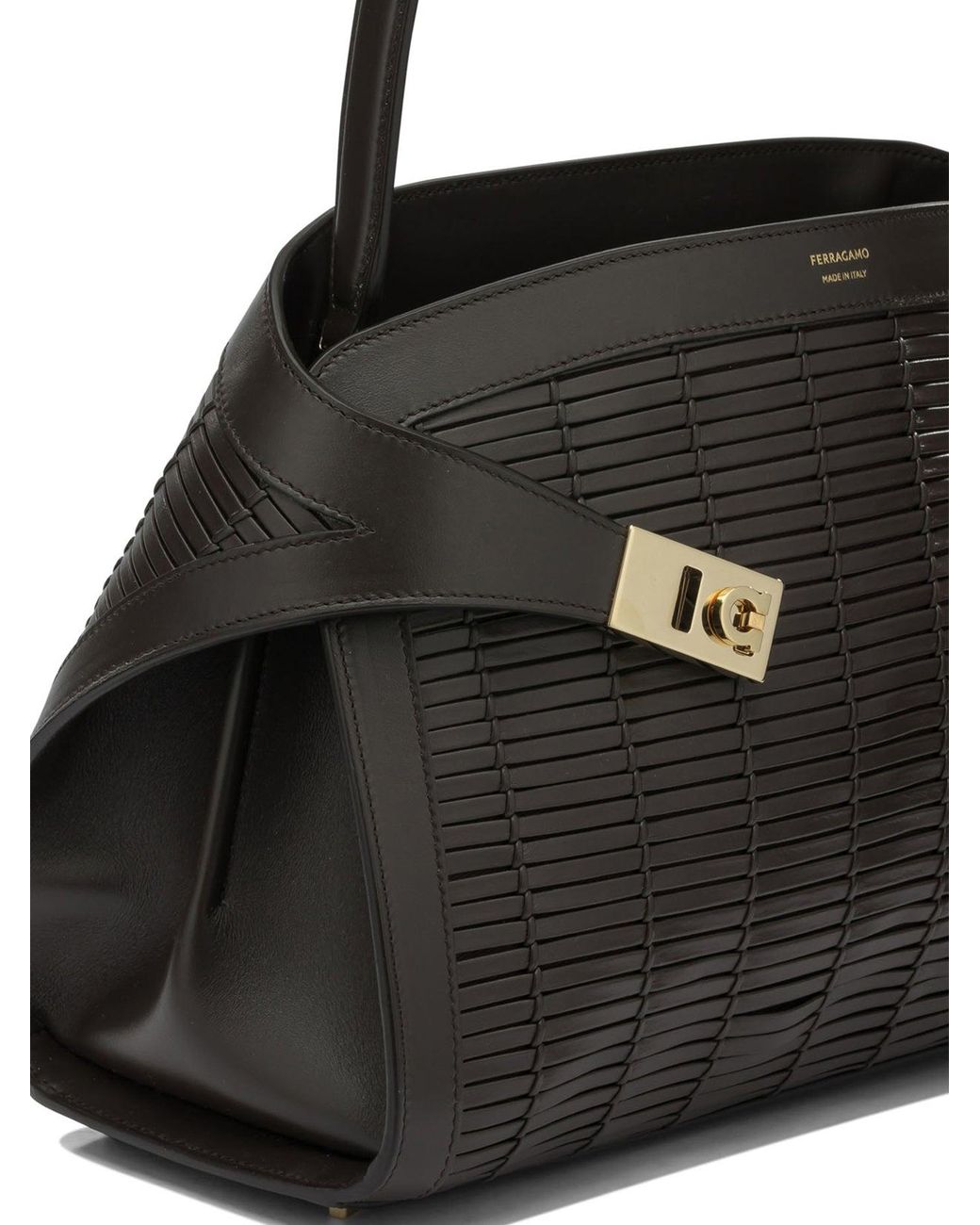 Ferragamo Black Medium "Hug Soft" Hand Bag