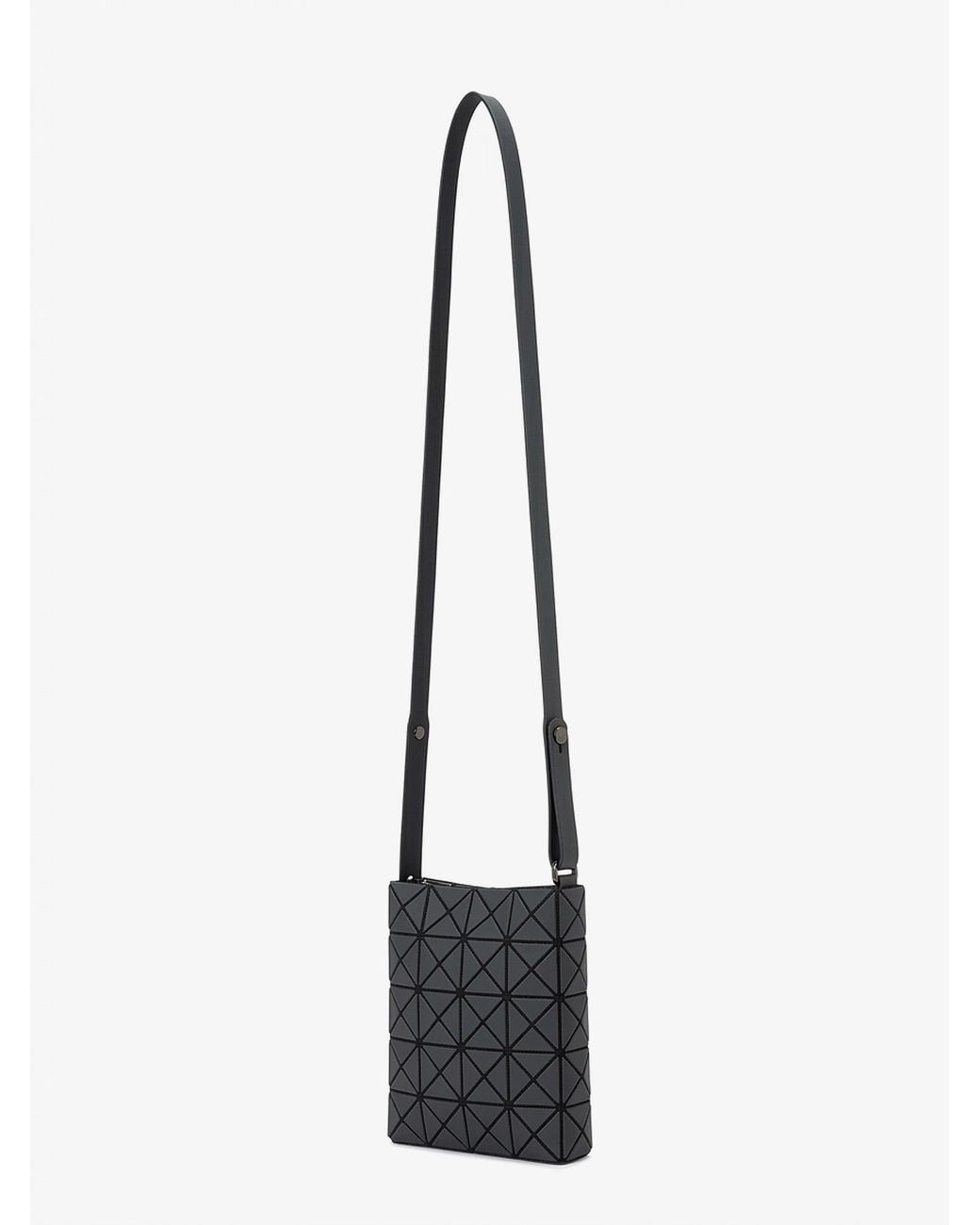 Issey Miyake White Prism Gloss Crossbody Bag With Geometric Pattern