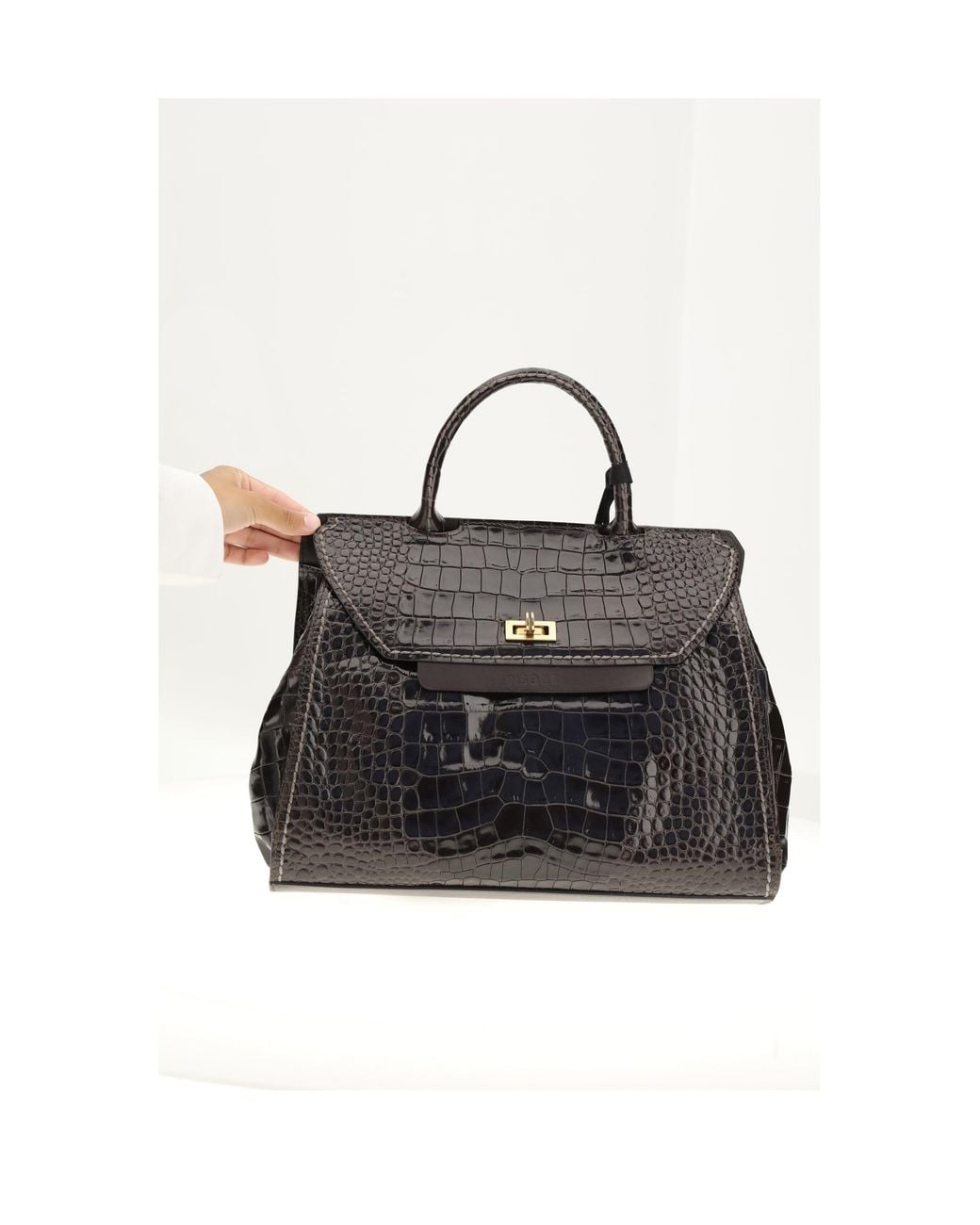 VISONA Black Bengala Bag Dark