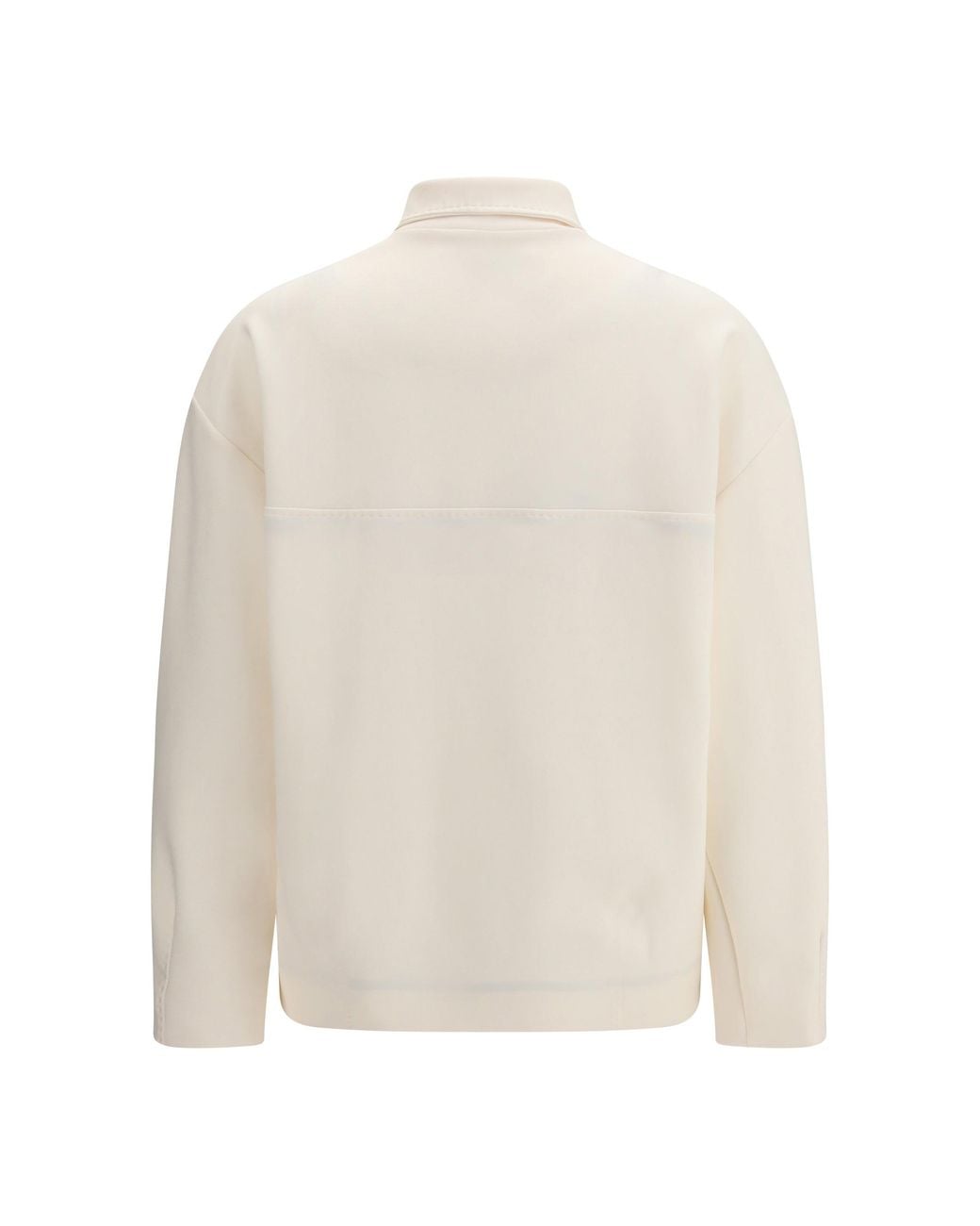 Max Mara Pure White Mxppala Jacket Scuba Jersey Avorio
