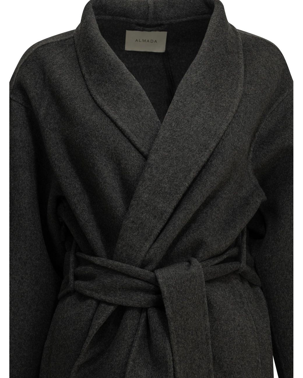 Almada Label Black Mara Long Coat Dark