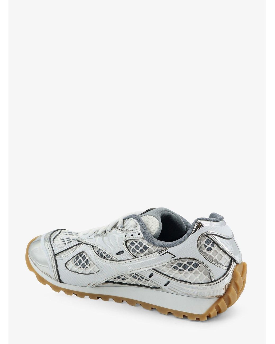 Bottega Veneta White Orbit Nylon And Mesh Sneakers