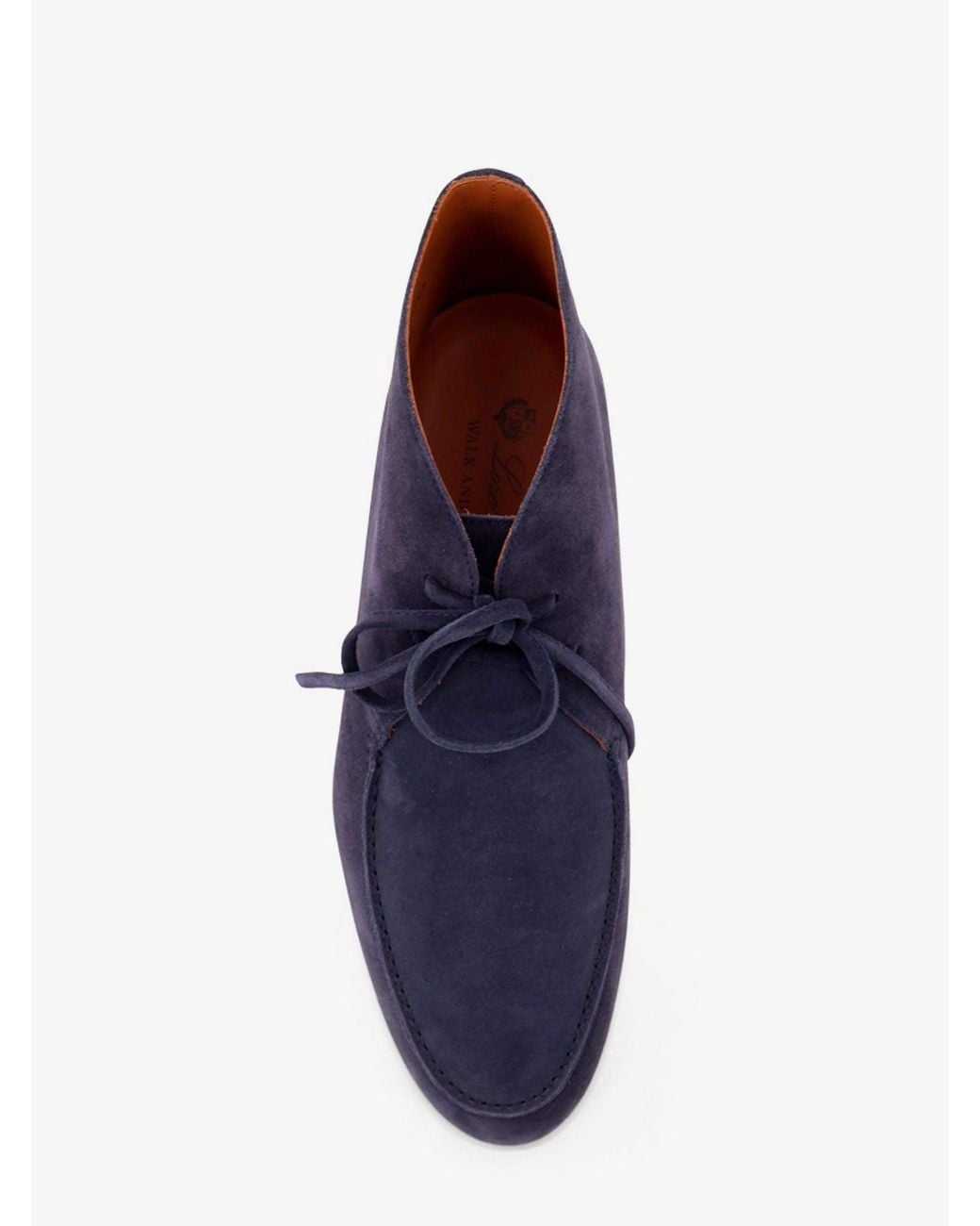 Loro Piana Blue Walk And Walk Suede Lace-Up for men