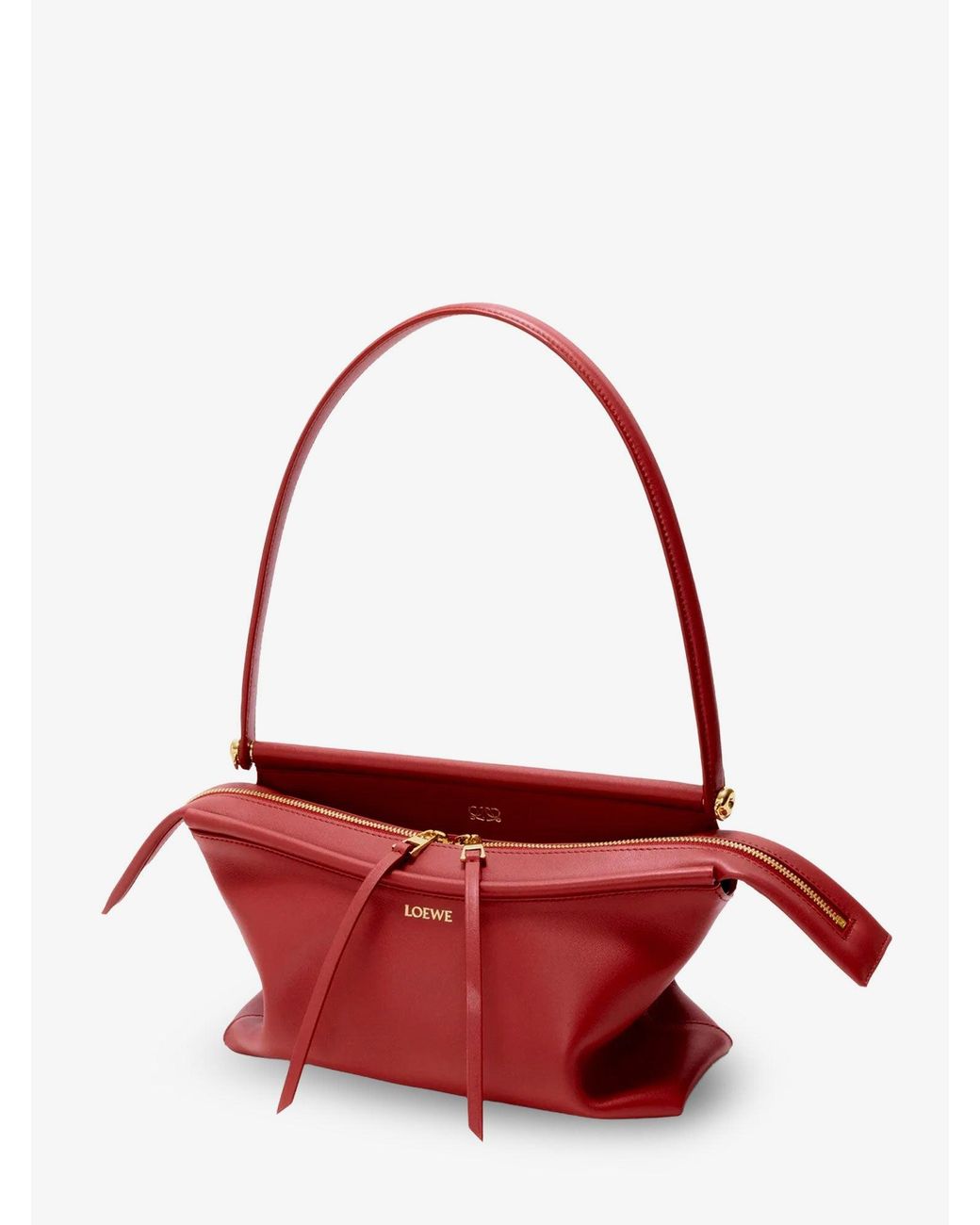 Loewe Red Whisker Small Leather Handbag