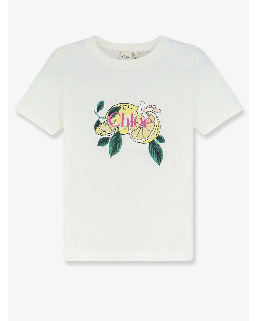 Chloé White Cotton T-Shirt