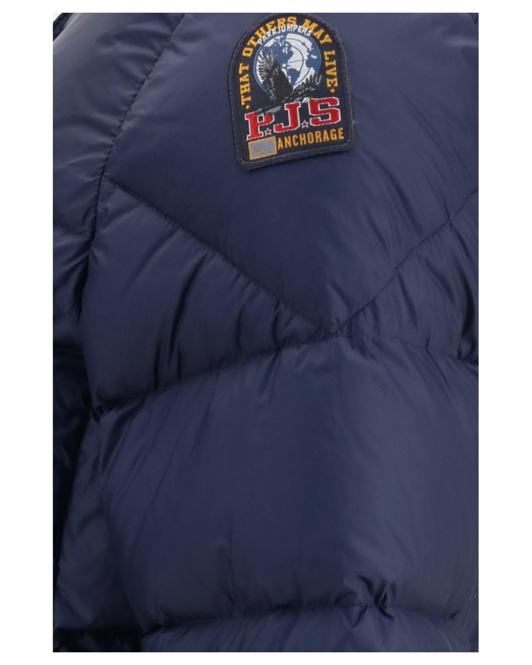 Parajumpers Blue Long Puffer Jacket Janet