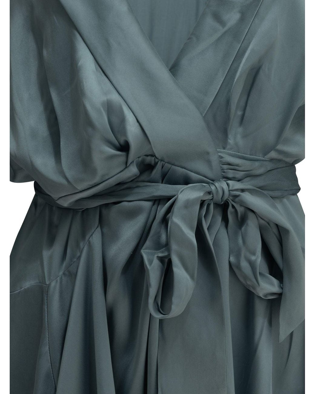 Zimmermann Blue Short Wrap Dress