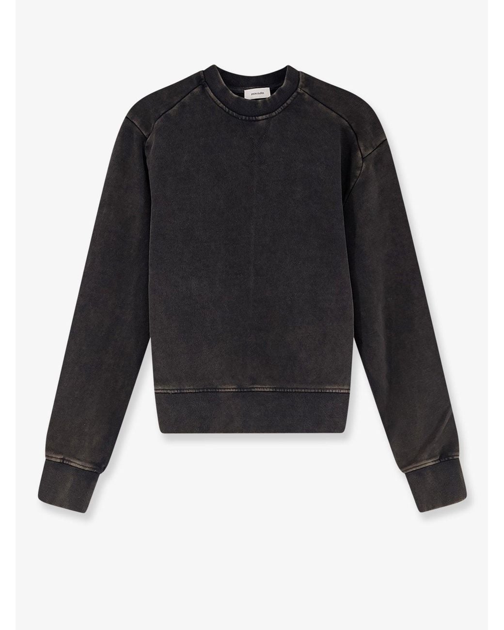 Entire studios Black Pod Crew Cotton Sweatshirt