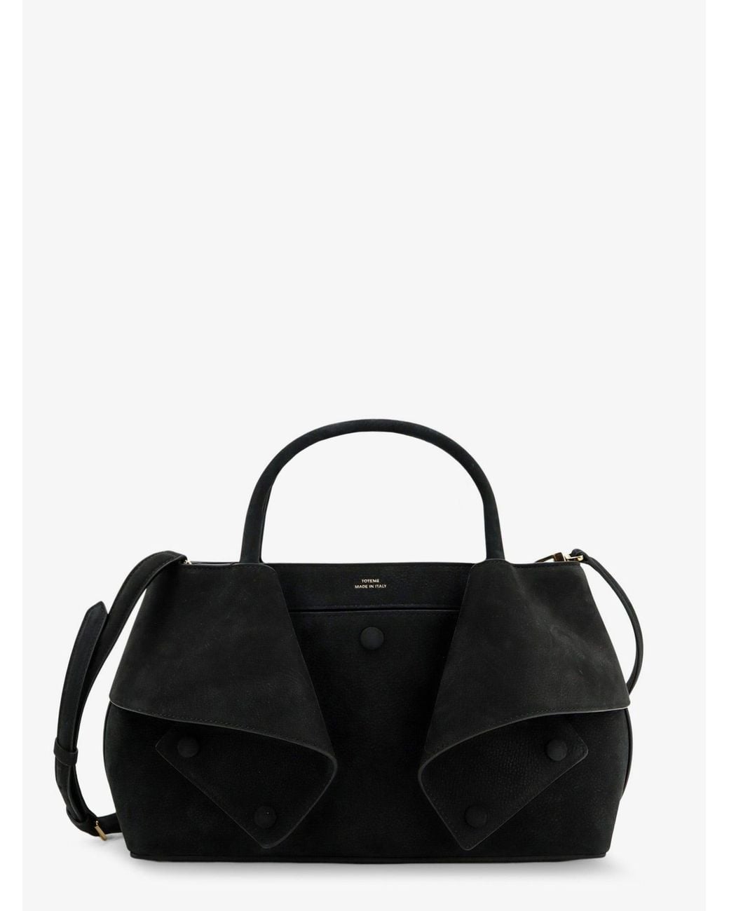 Totême Black Mercer Small Leather Handbag