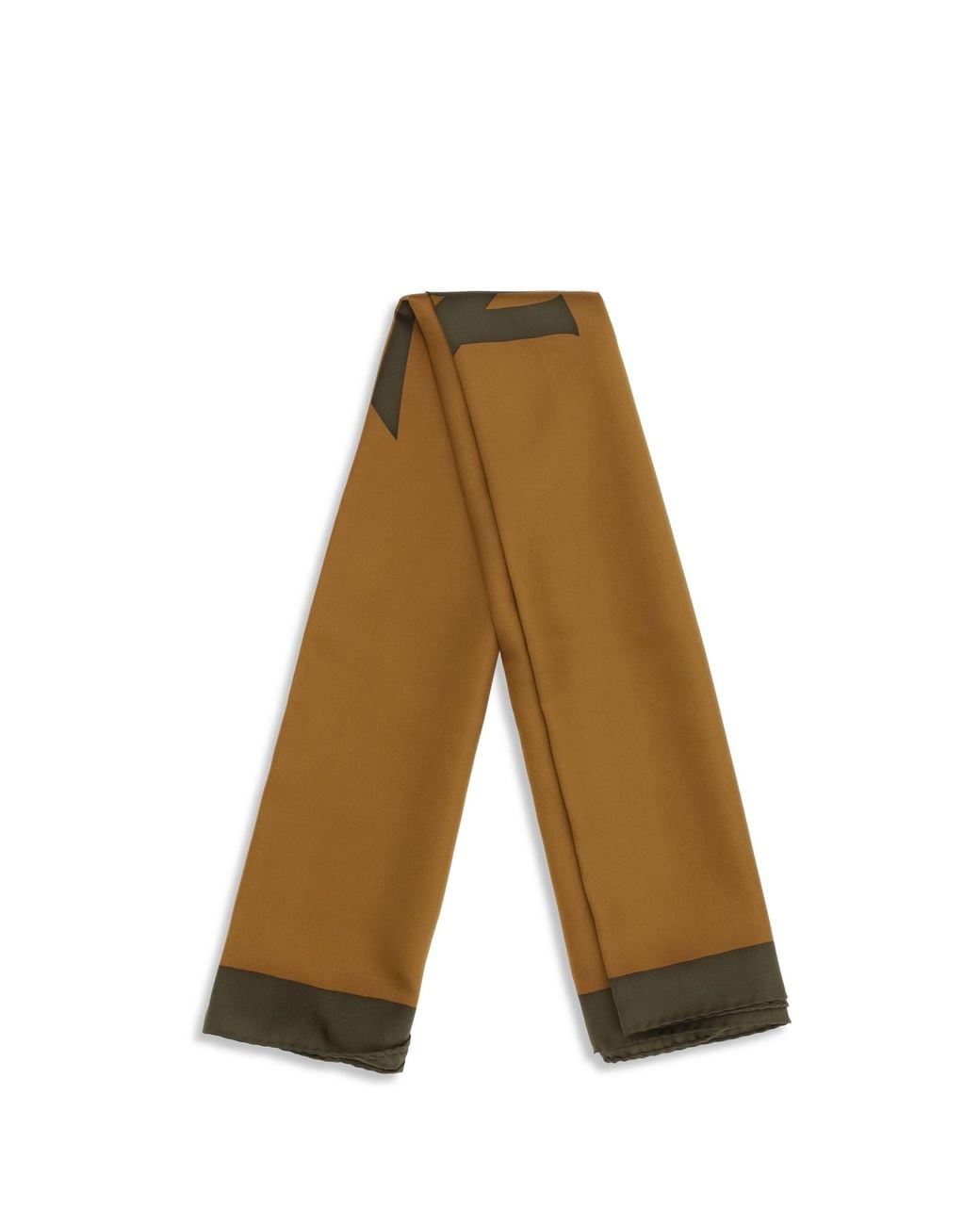 Saint Laurent Natural Cassandre Square Silk Twill Scarf