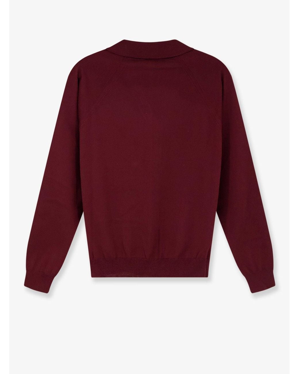 Miu Miu Red Virgin Wool Cardigan