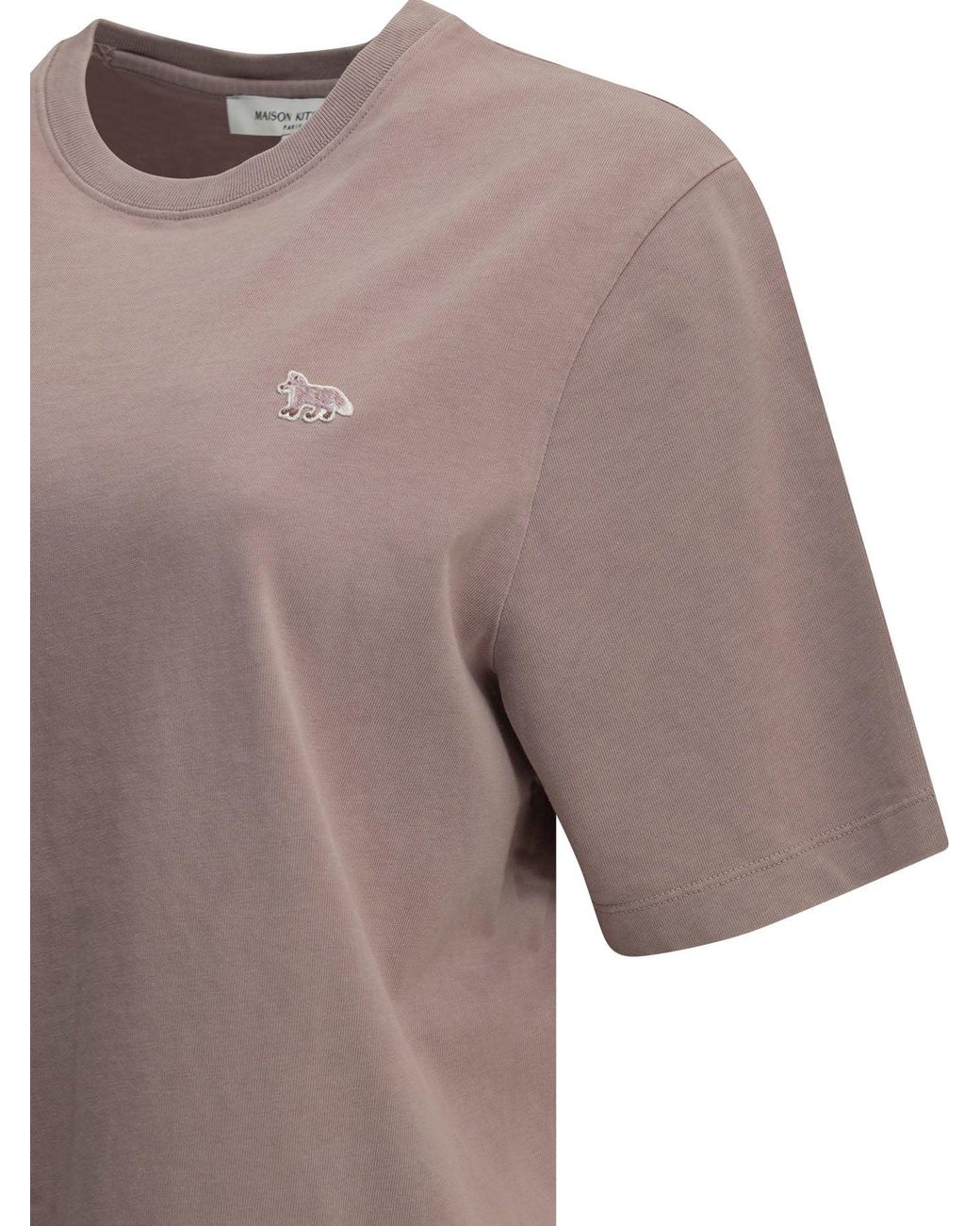 Maison Kitsuné Purple "Baby Fox" Crew-Neck T-Shirt