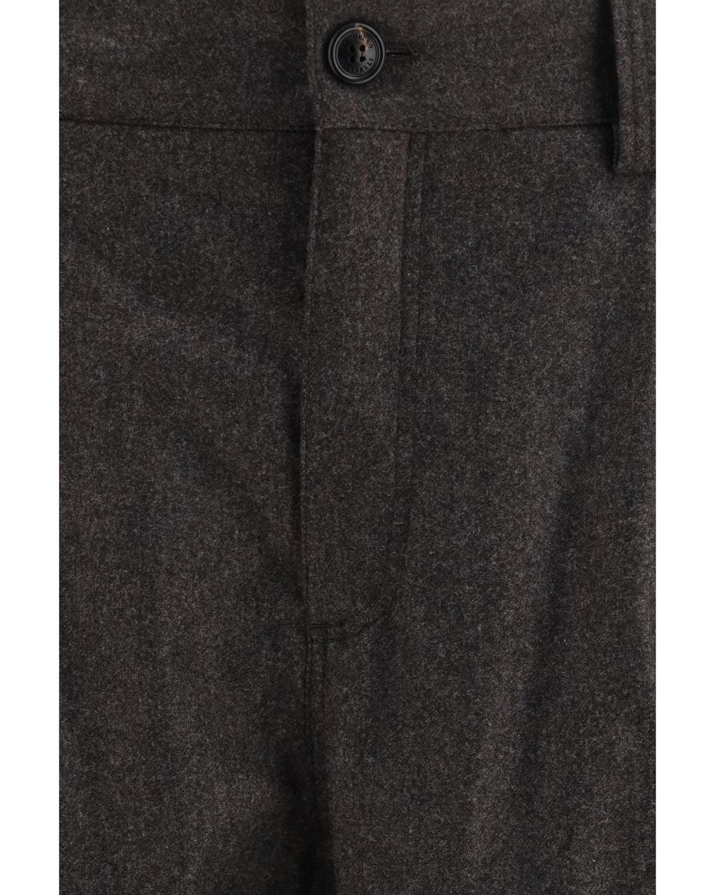 Brunello Cucinelli Gray Virgin Wool Flannel Cargo Pants Moro for men