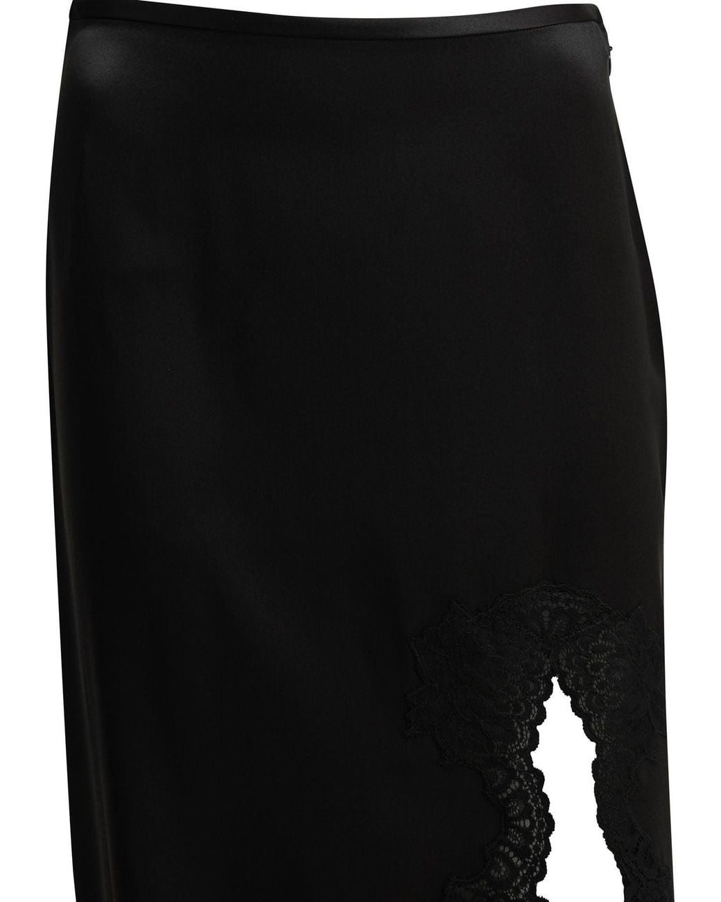 Valentino Black Long Skirt With Ruffles