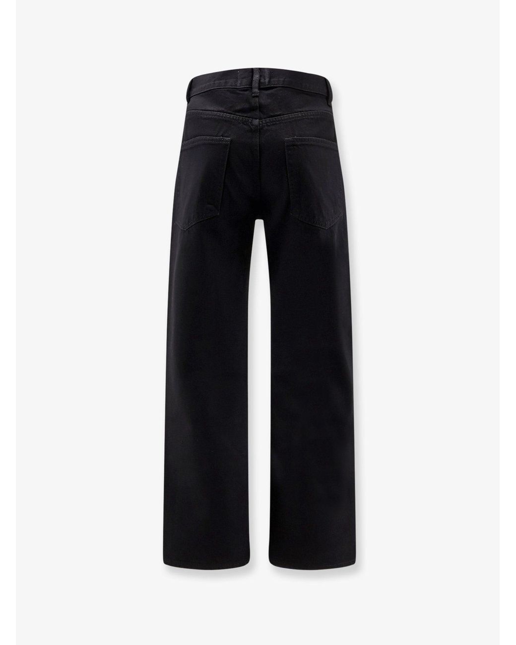 TONYWACK Black Straight Fit Denim Trousers for men