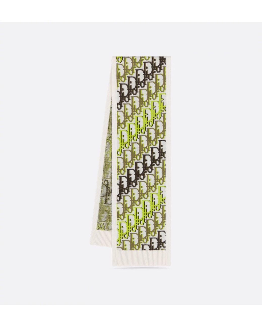 Dior White Oblique" Scarf