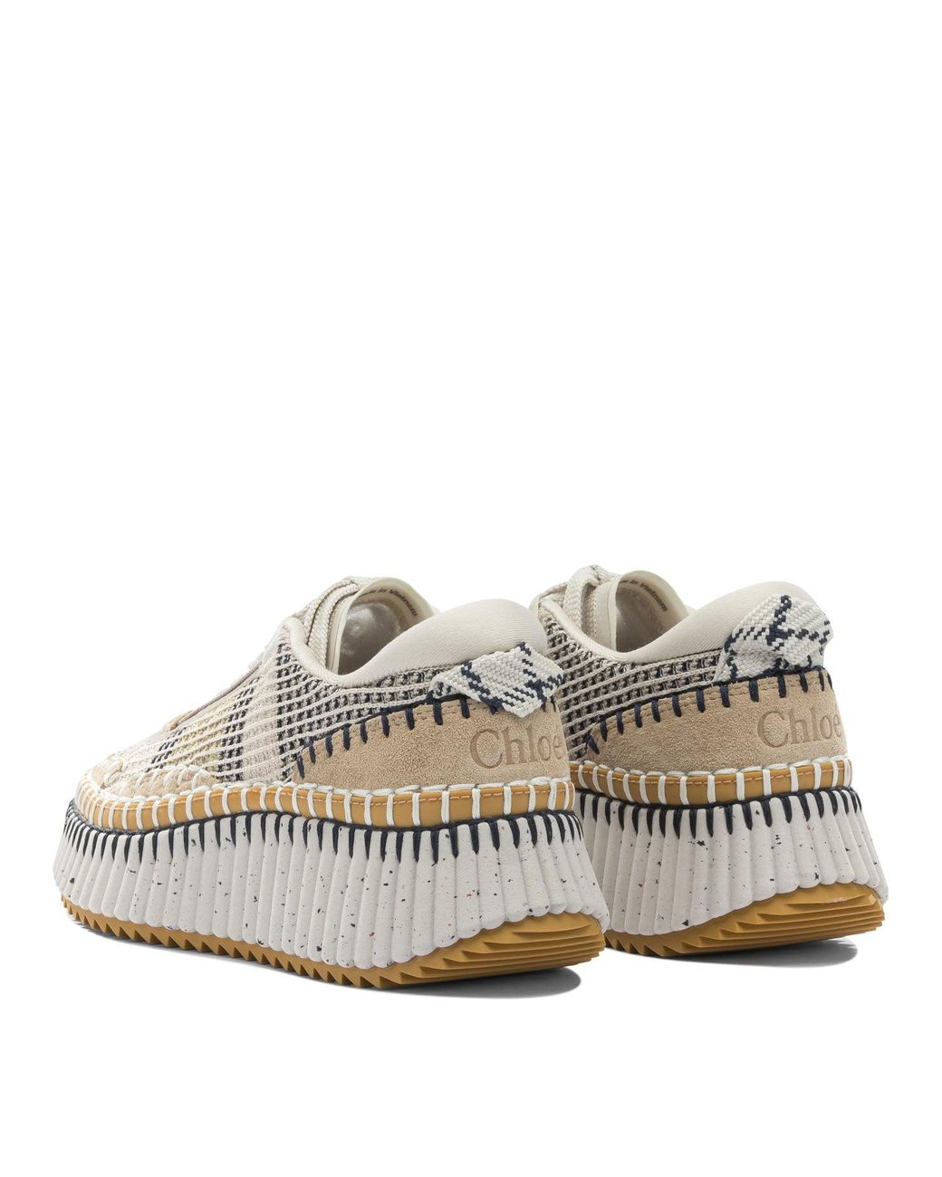 Chloé White "Nama" Sneakers