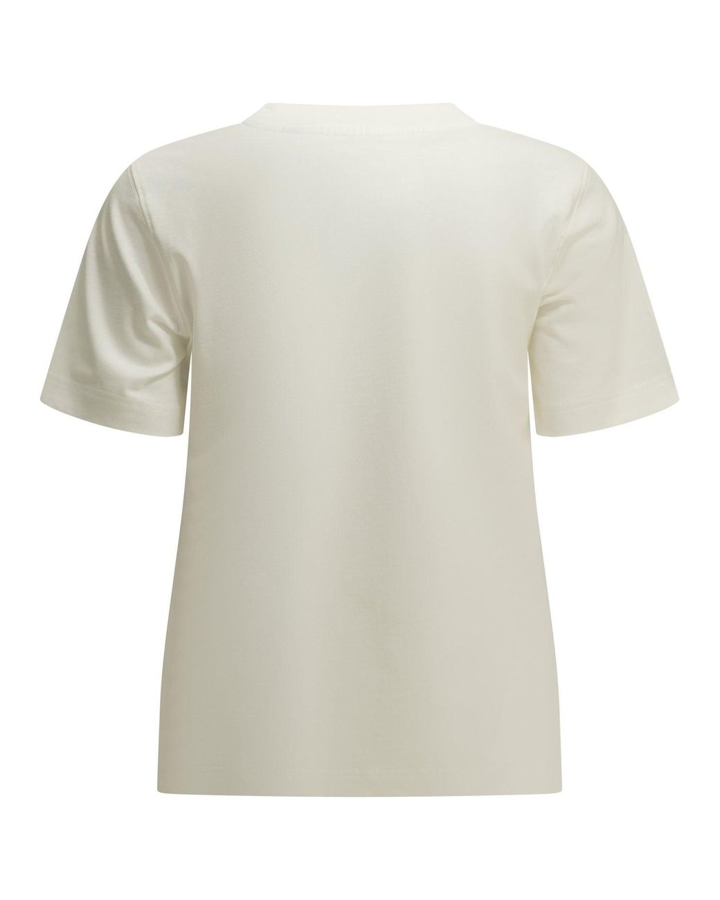 Burberry White Knight Check Crew-Neck T-Shirt