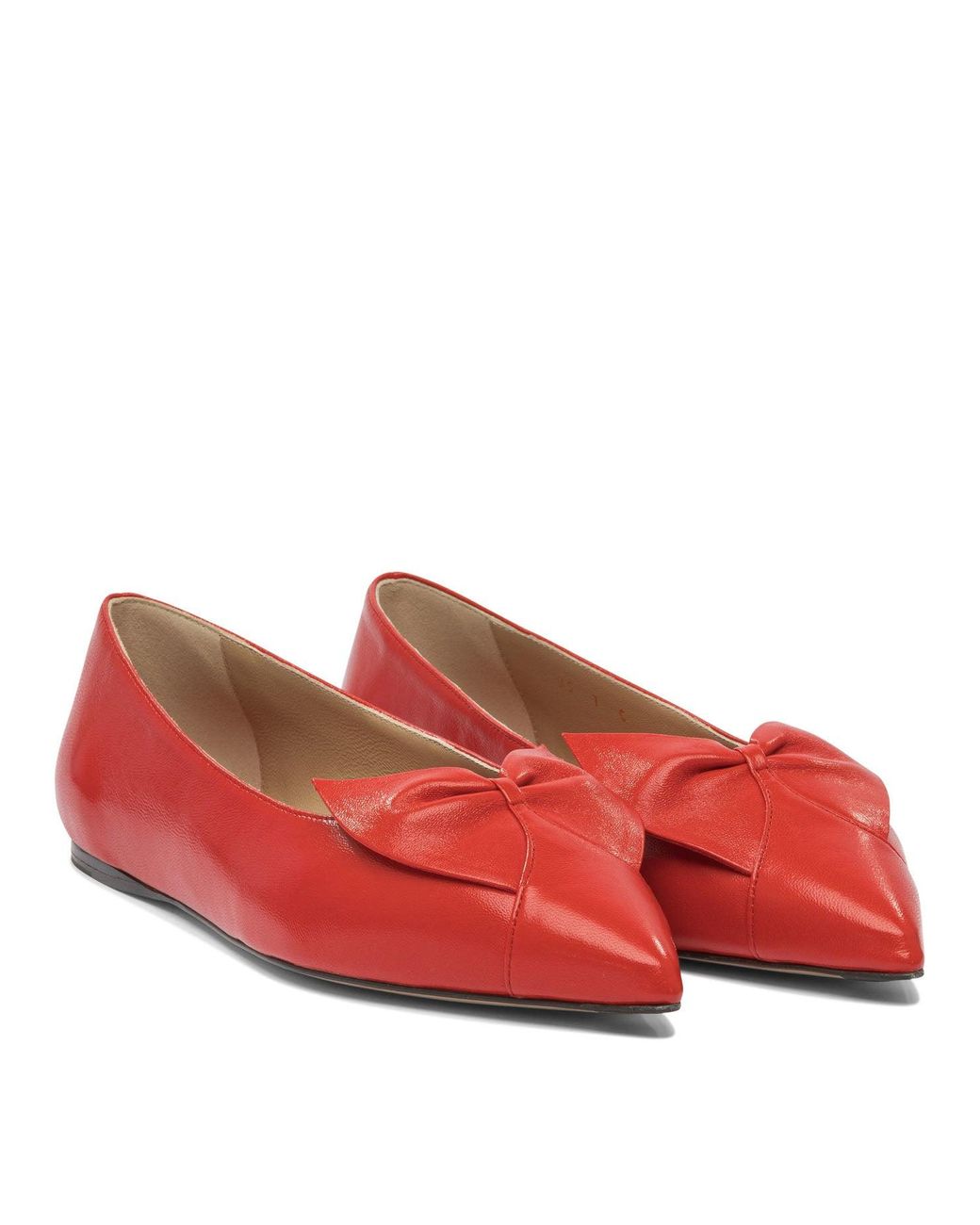 Ferragamo Red Ballerinas