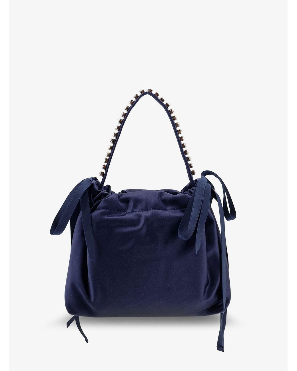 Jimmy Choo Blue Satin Crossbody Bag