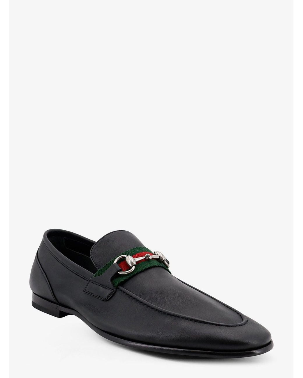 Gucci Black Como Leather Loafers for men