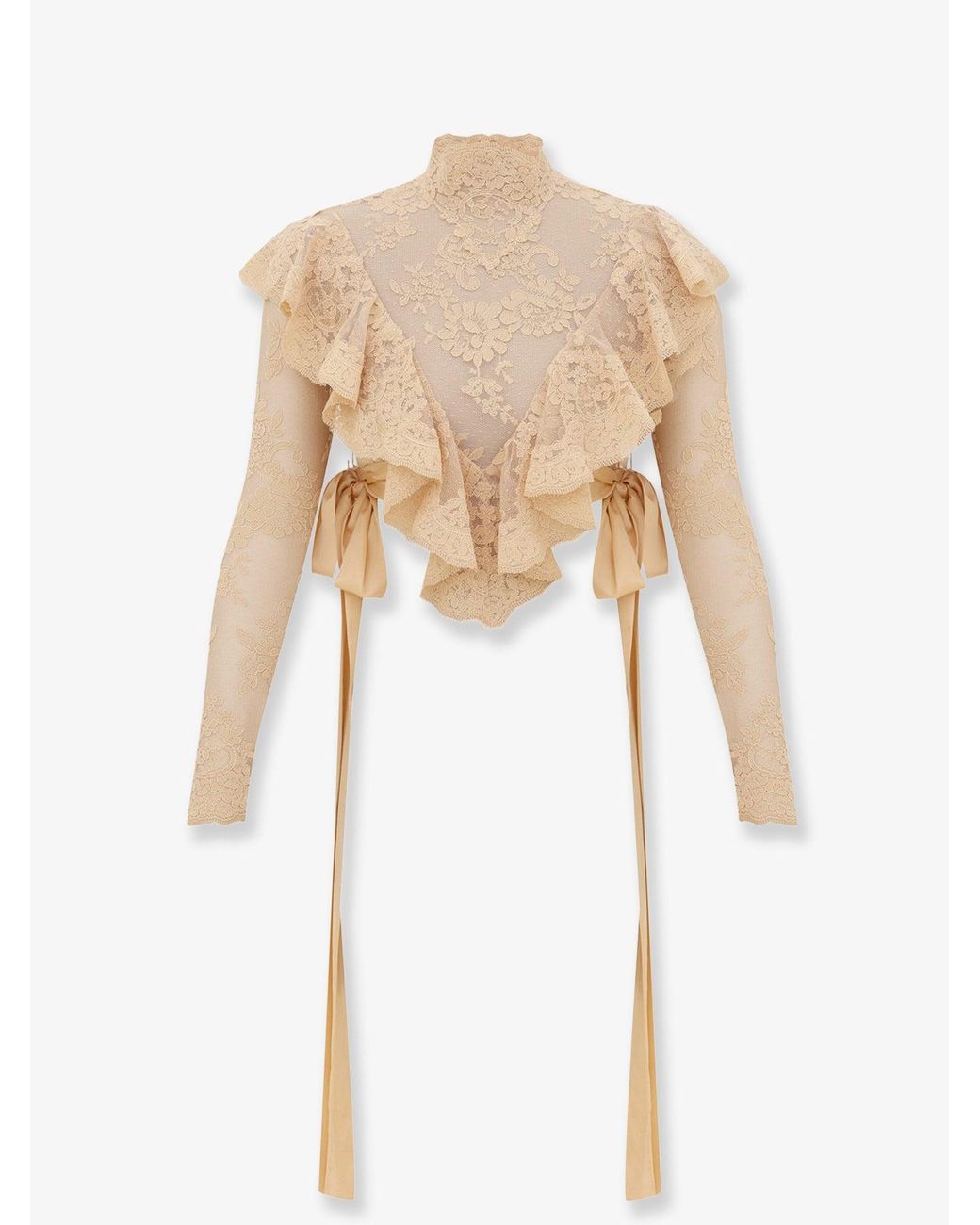 Zimmermann White Top Luna Lace