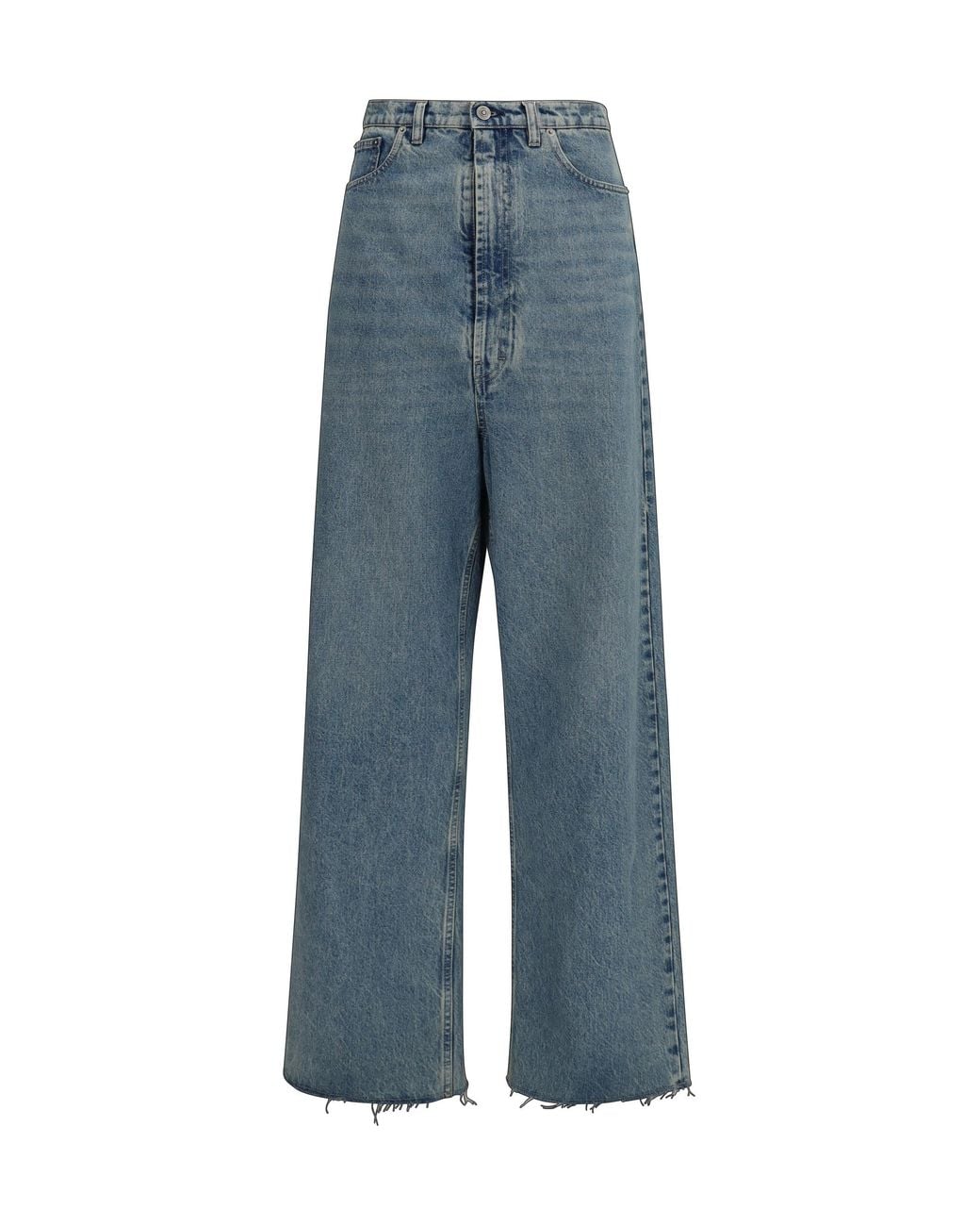 Margiela Blue Wide-Leg Jeans Ice