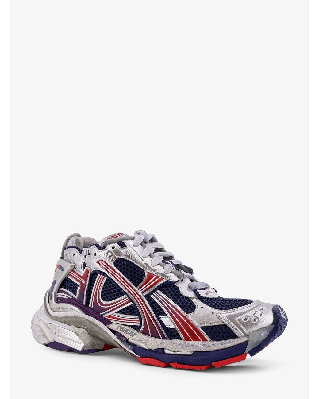Balenciaga White Mesh And Nylon Runner Sneakers for men