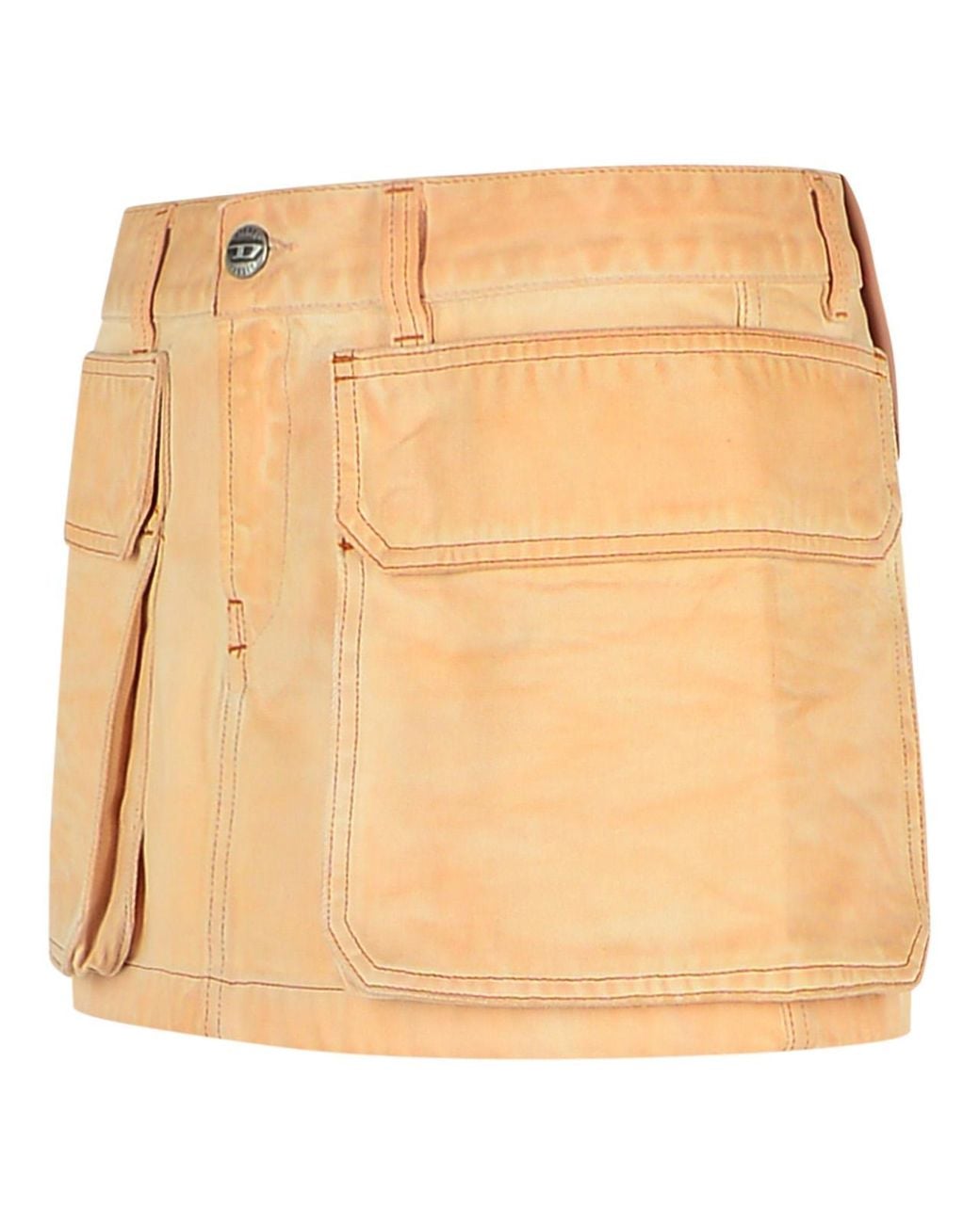 DIESEL Natural Cotton Miniskirt