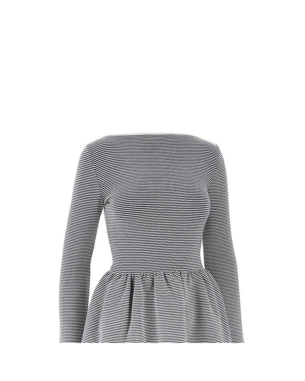 Emporio Armani Gray Ottoman Jersey Mini Dress