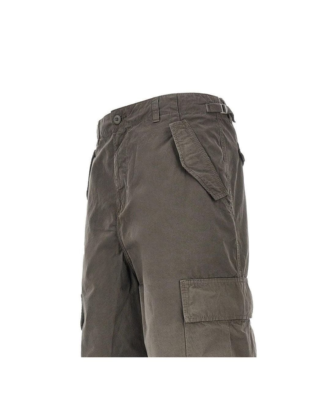Carhartt Gray Osborn Cargo Pants Khaki for men