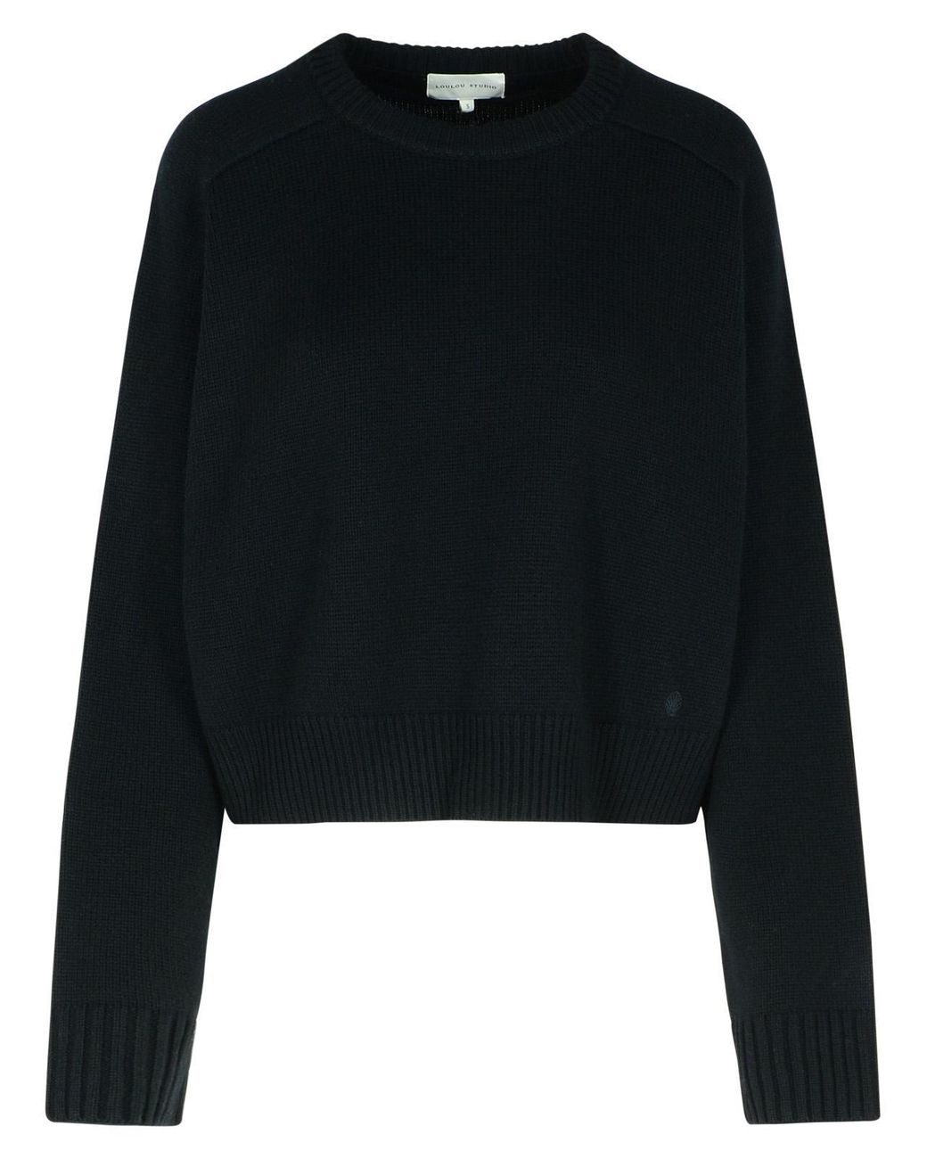 Loulou de Saison Black 'Bruzzi' Cashmere Sweater