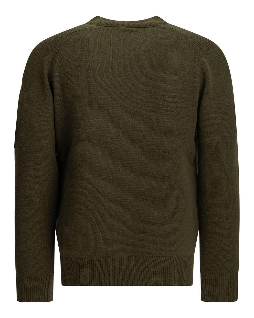 C P Company Green Lens Crew-Neck Sweater for men