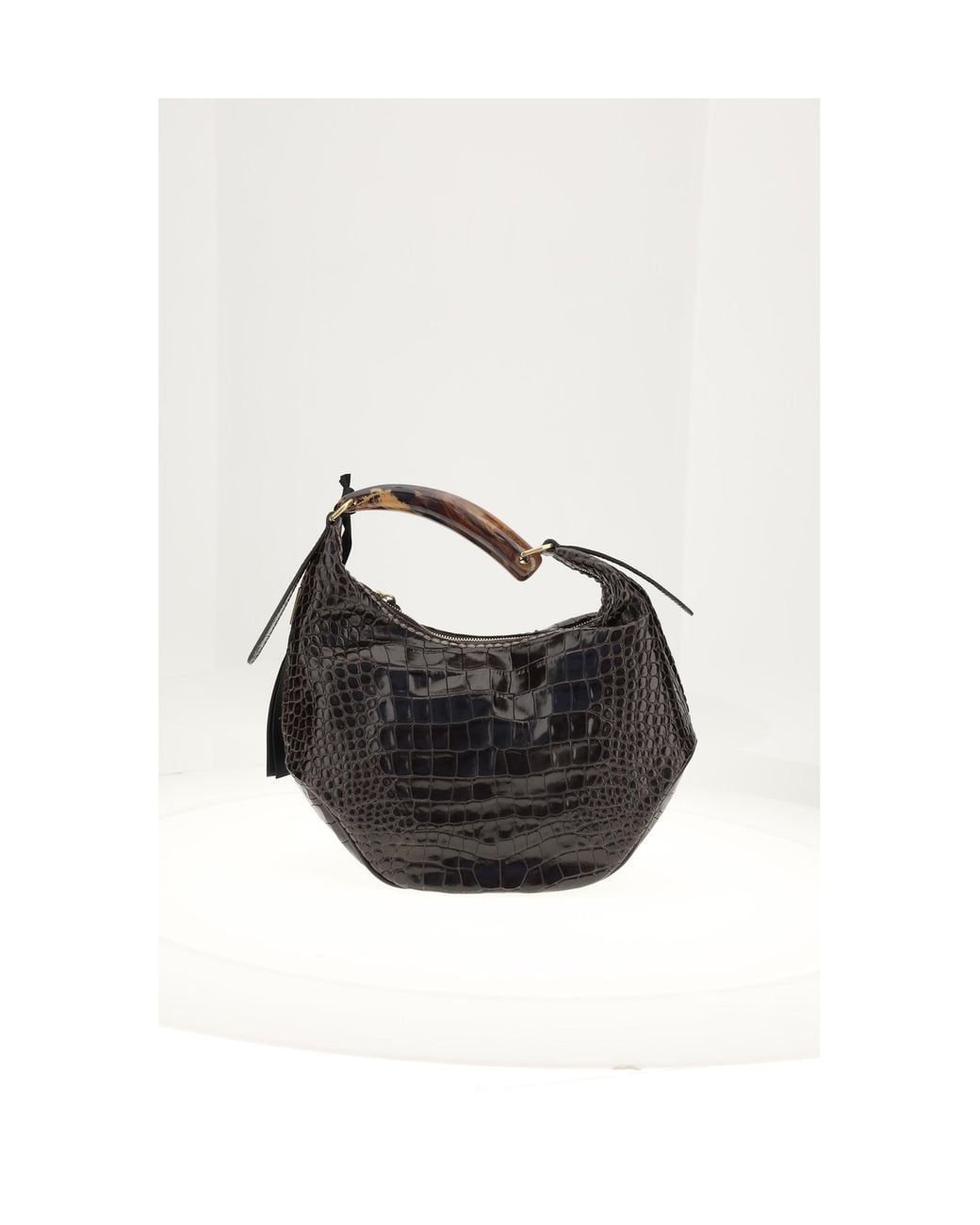 VISONA White Bengala Shoulder Bag T.Moro
