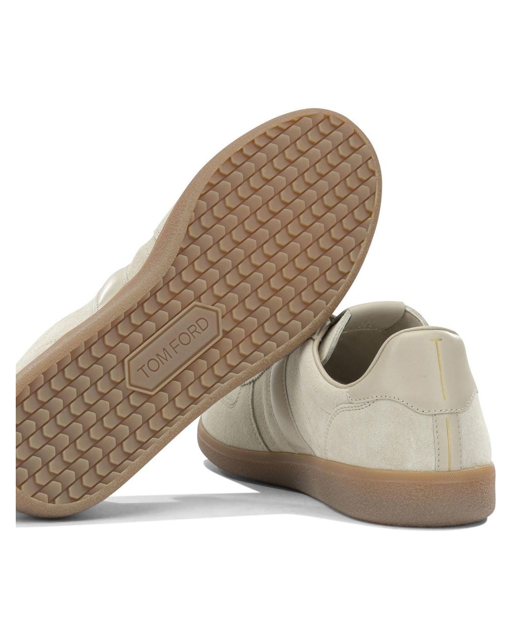 Tom Ford White "Archer" Low Top Sneakers
