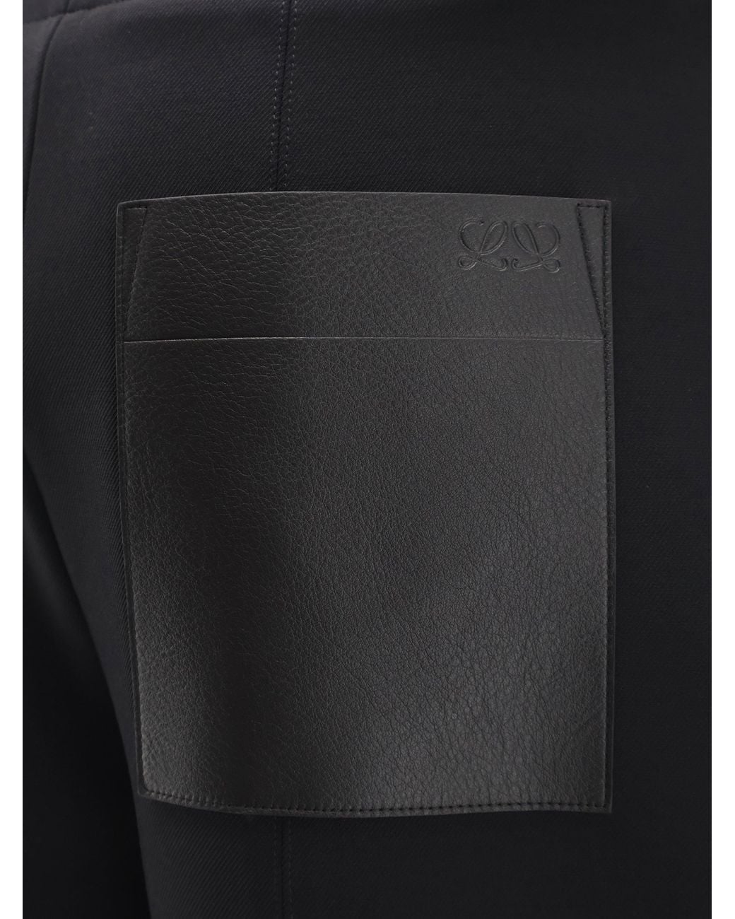 Loewe Blue Stretch Wool Blend Stirrup Trousers