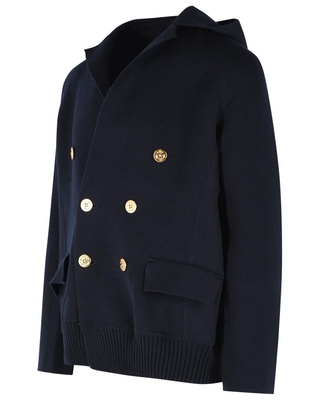Sacai Blue Double-Breasted Blazer