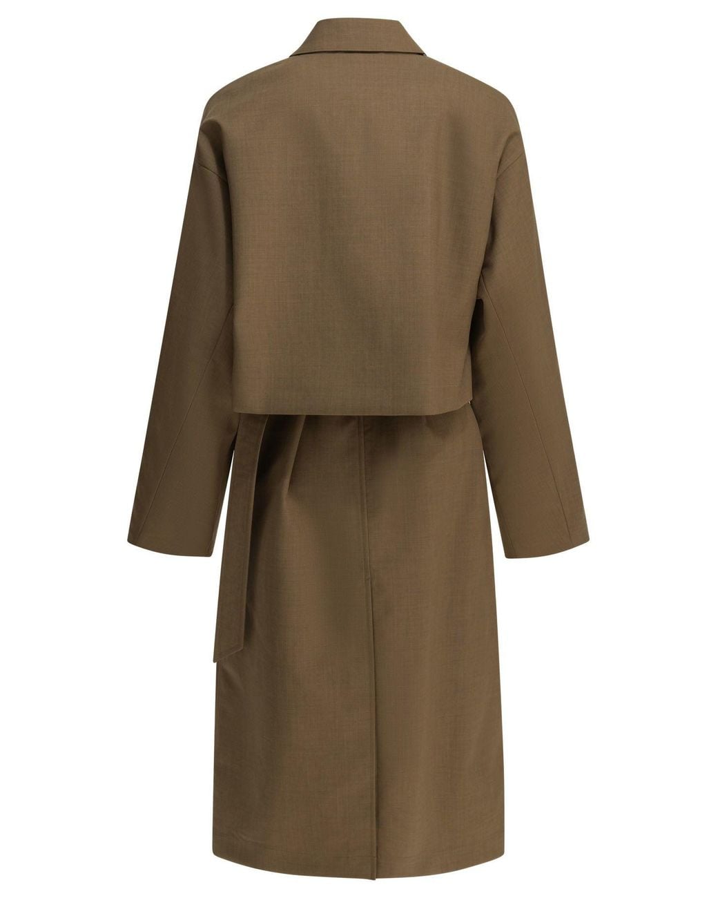 Auralee Natural Wool Trench Coat