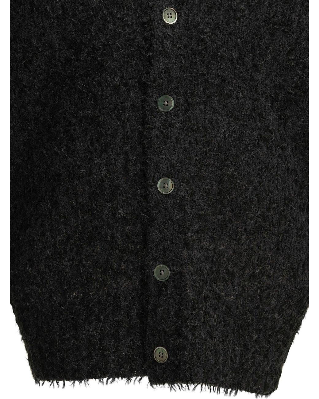 Stussy Black Stussy Nylon Wool Acrylic Alpaca Knitwear for men