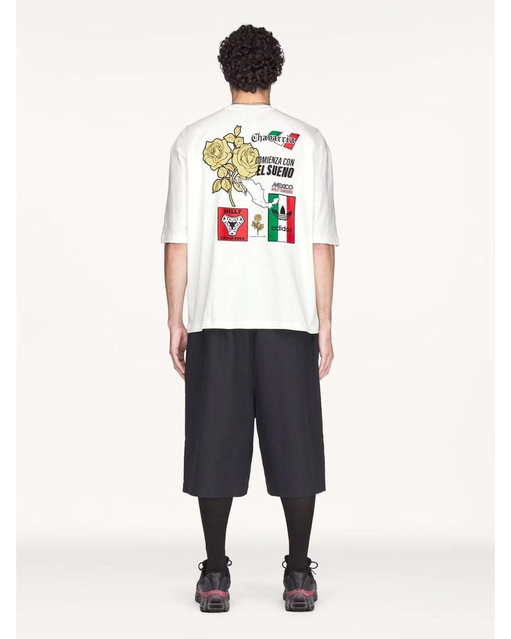 ADIDAS X WILLY CHAVARRIA White Graphic Cotton T-Shirt for men