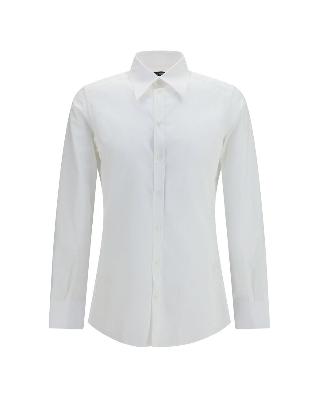 Dolce & Gabbana White Dolce & Gabbana Cotton Poplin Shirt for men