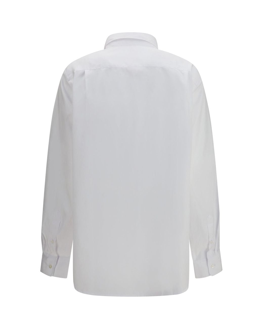 Dries Van Noten White Loose Cotton Shirt