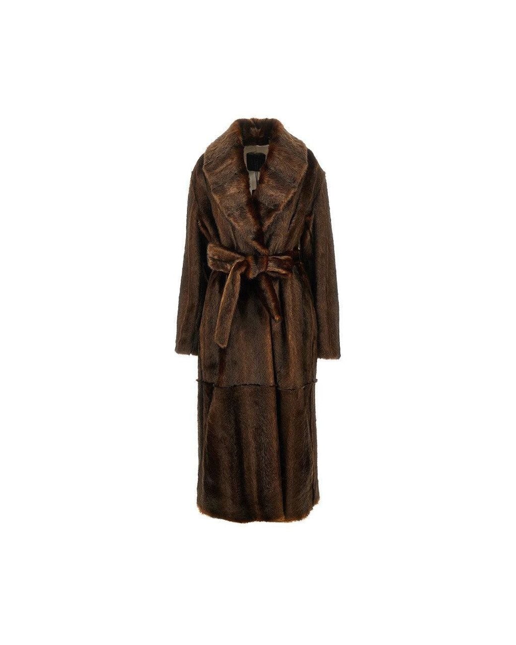 BB COUTURE Brown 'Beth' Faux Fur Coat