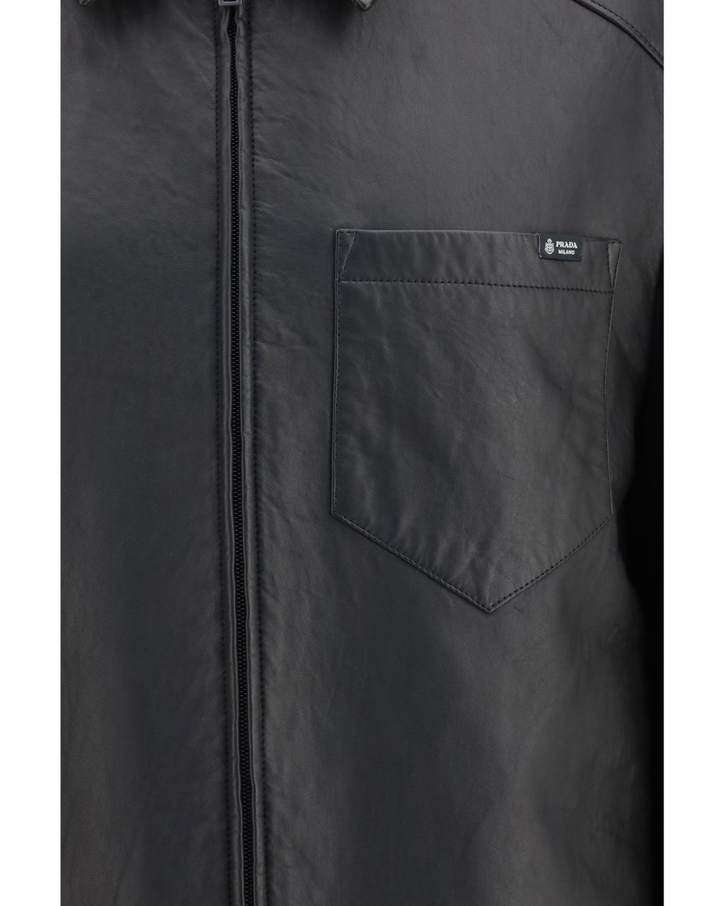 Prada Black Jacket Nappa Leather for men