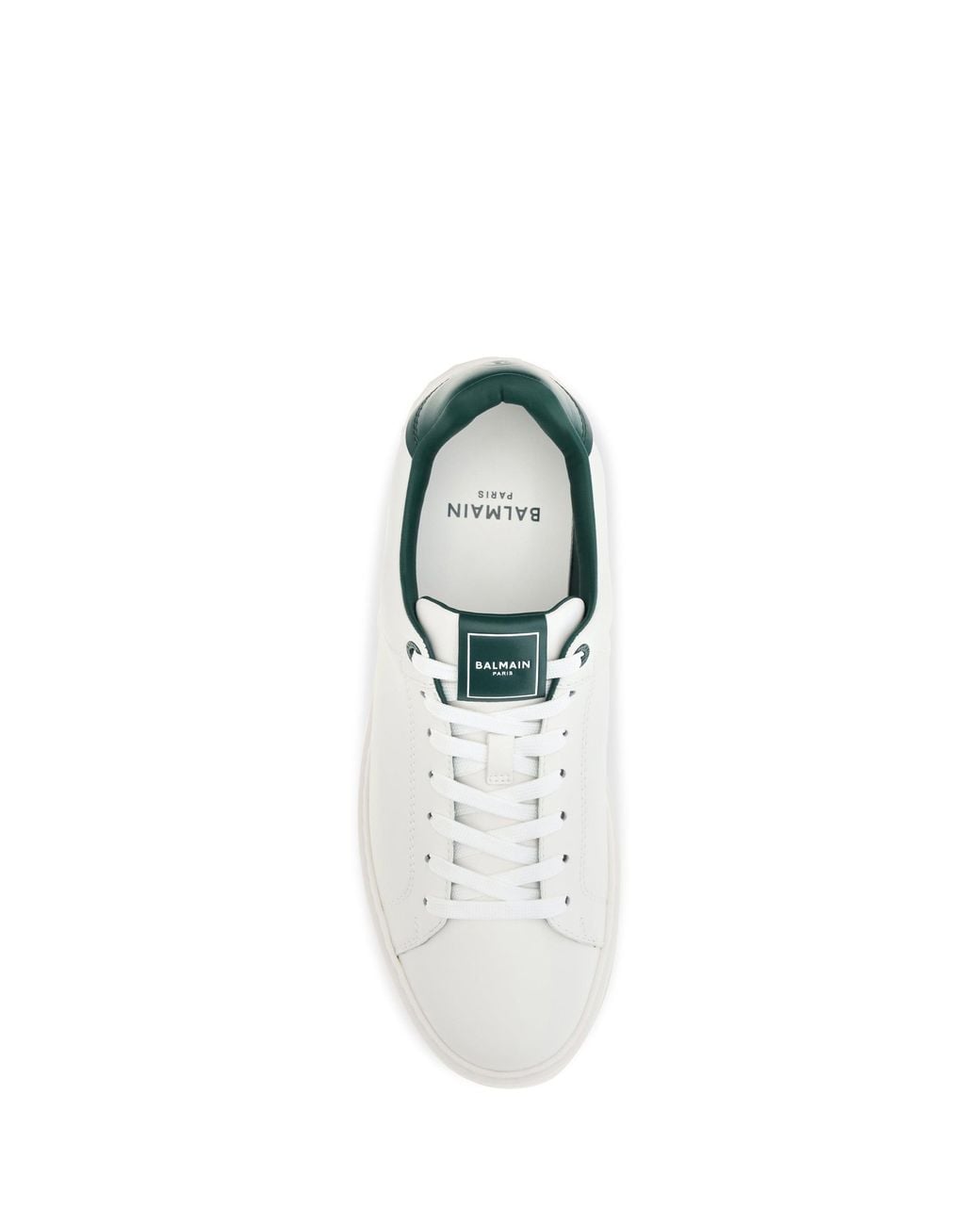 Balmain White B-Court Leather Sneakers for men